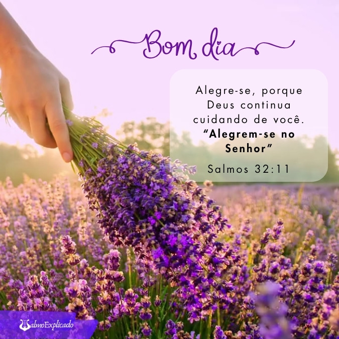 salmo Bom Dia Frase Motivacional Roxo