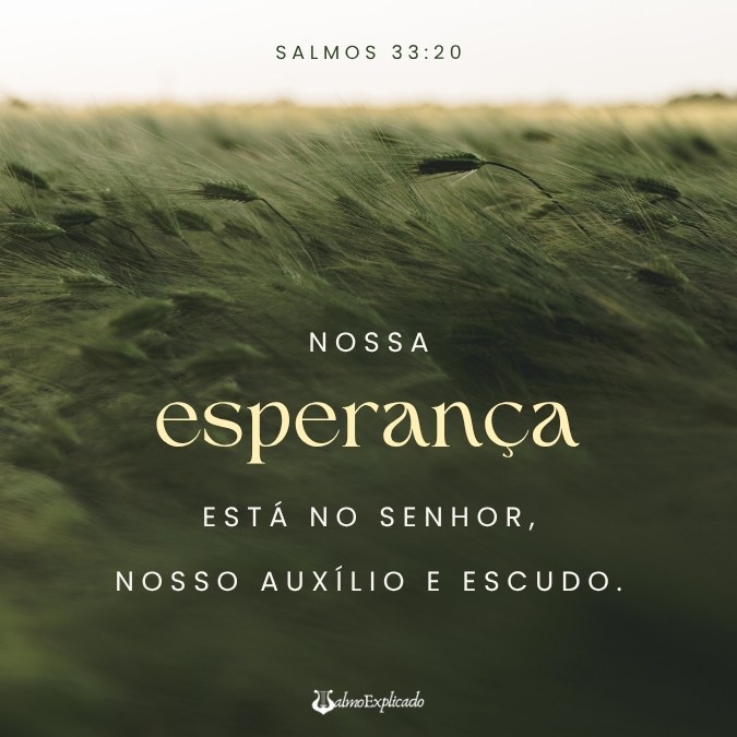 versiculo do salmo 33 sobre esperança para bom dia